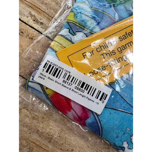 NWT Posh Peanut Waves Pajama Set 10Y - Picture 4 of 4